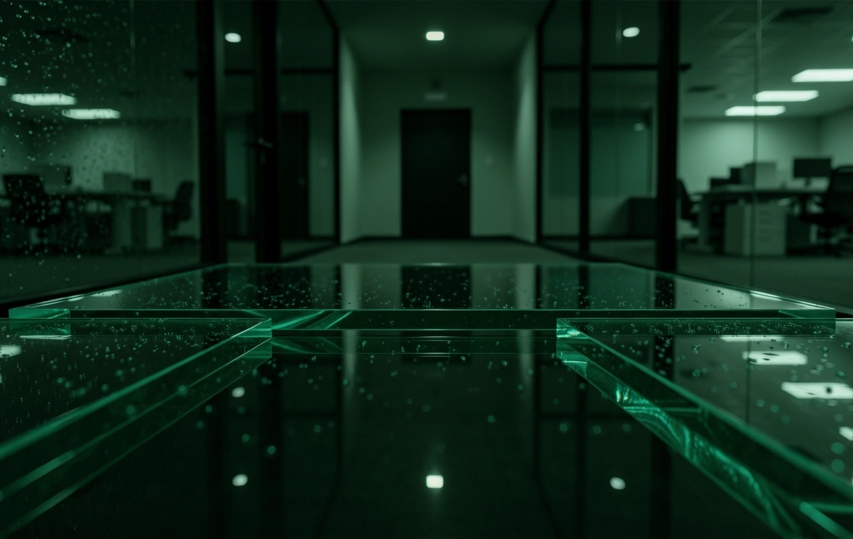 Structural glass representing portal security